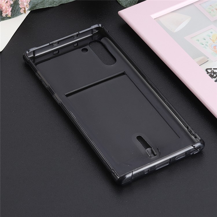 Non-slip Card Holder TPU Phone Shell for Samsung Galaxy Note 10/Note 10 5G - Black-4