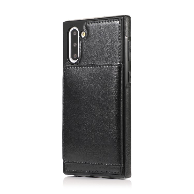 EARL Series PU Leather + TPU Multiple Card Slots Stand Phone Casing for Samsung Galaxy Note 10 / Note 10 5G - Black-9
