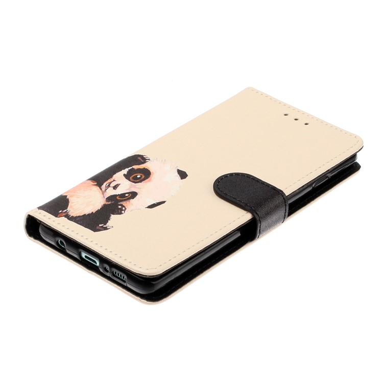 Caja De Cuero De La Impresión Del Patrón De La Textura De Seda Para La Galaxia S10 - Albaricoque-3