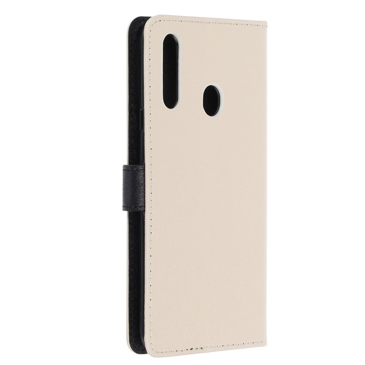 Caso De Cuero Del Soporte De Impresión De La Cartera De Seda Patrón De Textura Para A20S La Galaxia De Samsung - Albaricoque-4