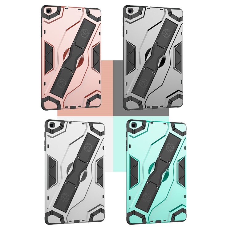 Shield Style Shockproof Strap Kickstand Tablet Cover for Samsung Galaxy Tab A 10.1 (2019) - Black-11