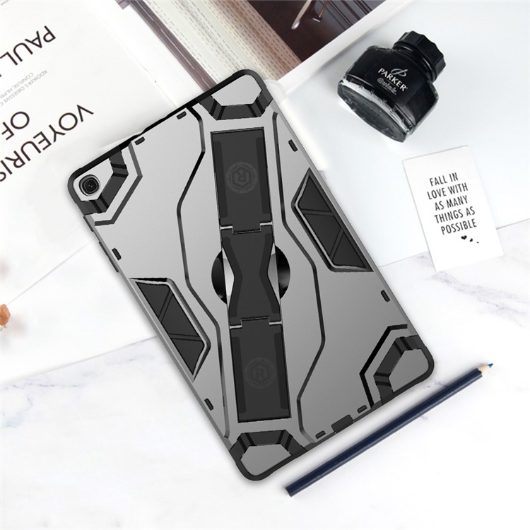 Shield Style Shockproof Strap Kickstand Tablet Cover for Samsung Galaxy Tab A 10.1 (2019) - Black-9