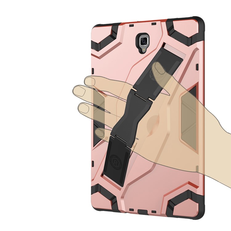 Shield Style Shockproof Strap Kickstand Tablet Shell for Samsung Galaxy Tab S4 10.5 SM-T830/T835/T837 - Rose Gold-5