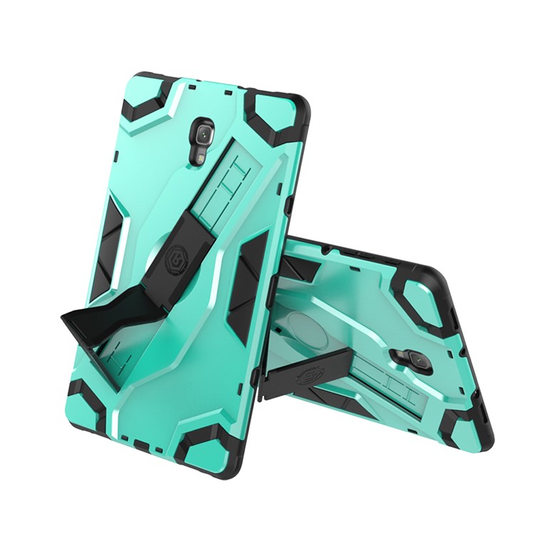 Shield Style Shockproof Strap Kickstand Tablet Protective Case for Samsung Galaxy Tab A 10.5 (2018) T590 T595 - Green-1