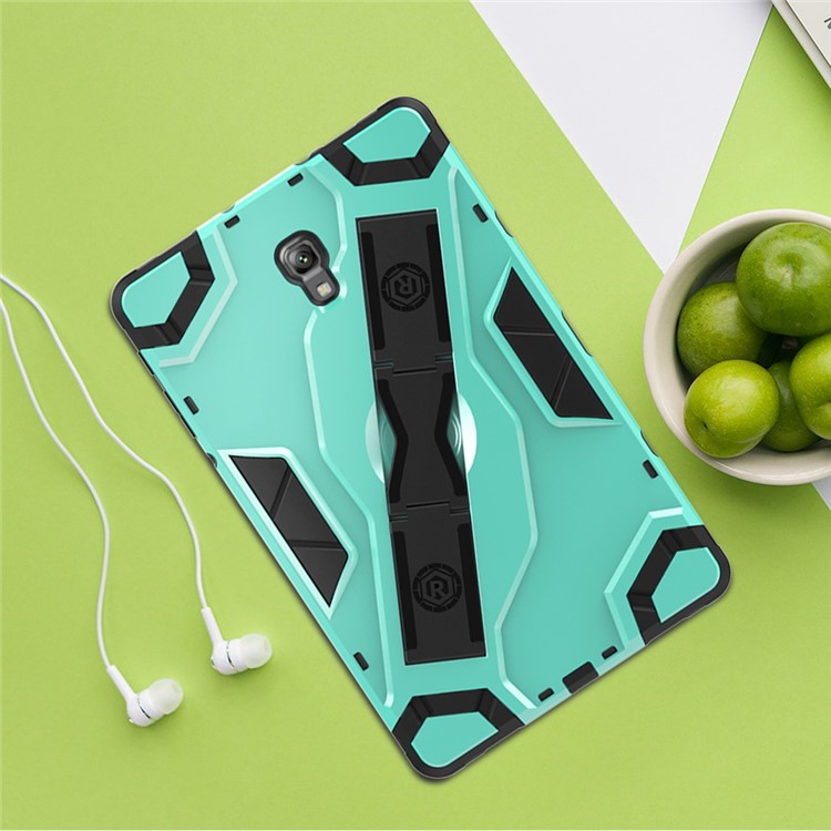 Shield Style Shockproof Strap Kickstand Tablet Protective Case for Samsung Galaxy Tab A 10.5 (2018) T590 T595 - Green-16