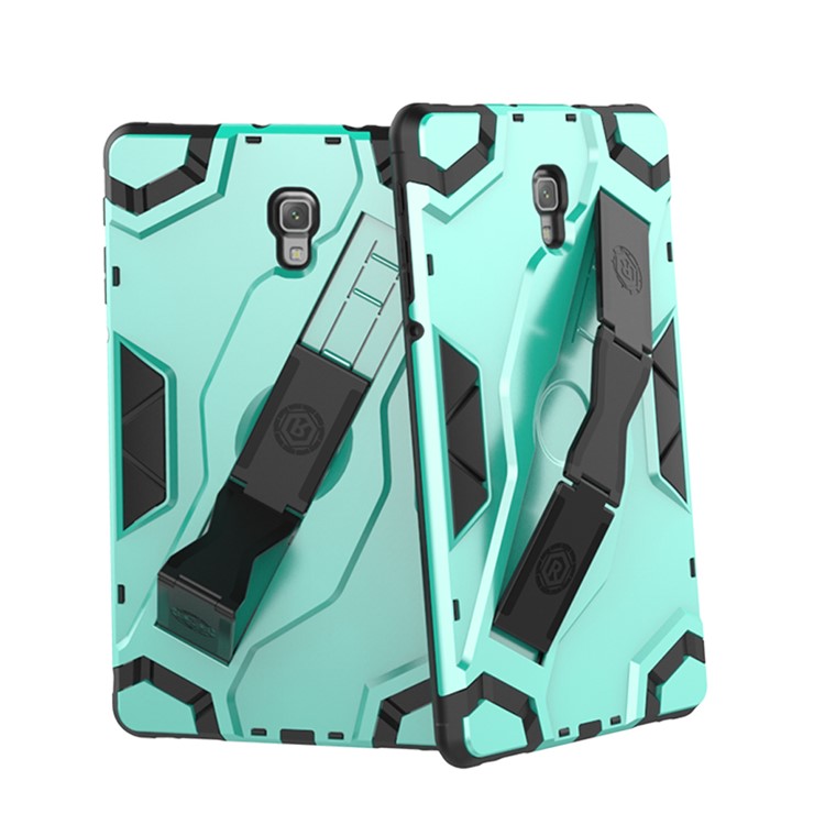 Shield Style Shockproof Strap Kickstand Tablet Protective Case for Samsung Galaxy Tab A 10.5 (2018) T590 T595 - Green-3