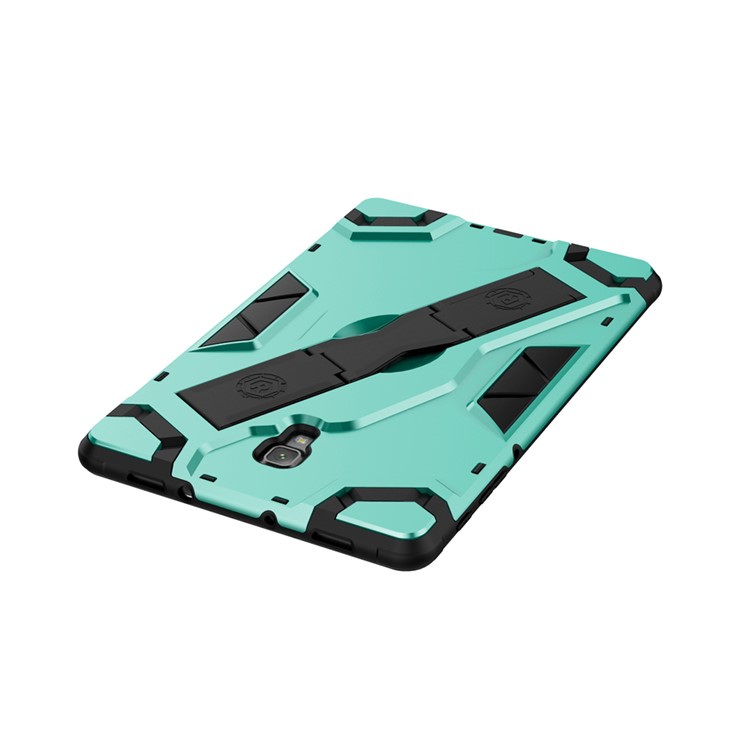 Shield Style Shockproof Strap Kickstand Tablet Protective Case for Samsung Galaxy Tab A 10.5 (2018) T590 T595 - Green-7