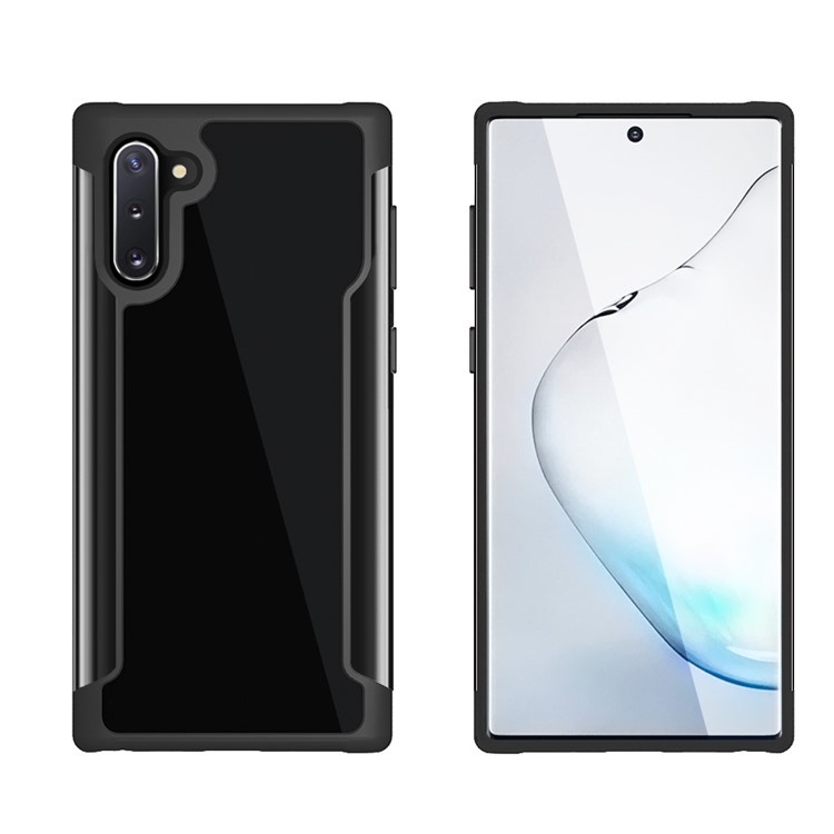 Hierro Serie Hombre Pc + TPU + Metal Cáscara Del Teléfono Híbrido Para La Nota 10 / Nota 10 5G - Negro-1