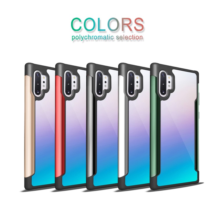 Shockproof TPU Frame + PC Back + Metal Bumper Combo Case for Samsung Galaxy Note 10 Plus/Note 10 Plus 5G - Green-4