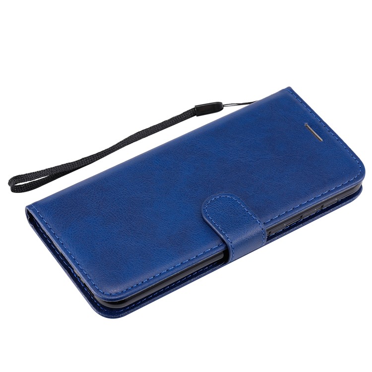 Cell Phone Leather Wallet Stand Case for Samsung Galaxy M30s - Blue-9