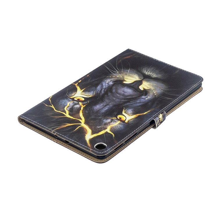 Pattern Printing PU Leather Flip Stand Tablet Case for Samsung Galaxy Tab A 10.1 (2019) T510 - Lion-7