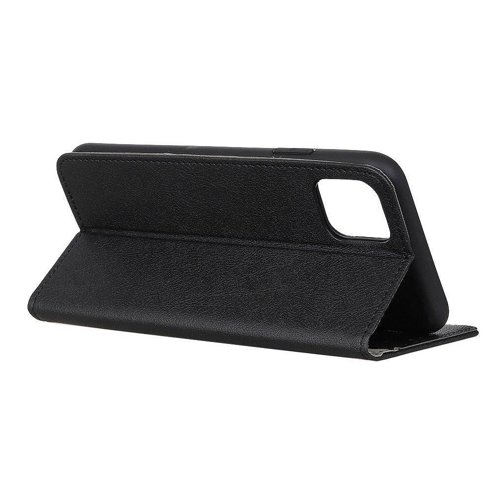 Case de Teléfono de Cuero PU Para Samsung Galaxy A51, Funcion de Soporte Billetera Cubierta Magnética de Broche de Choque Duradero - Negro-3