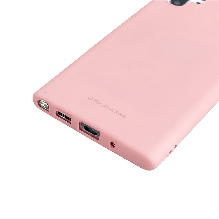 MOLAN CANO Series Rubberized TPU Phone Cover Casing for Samsung Galaxy Note 10 Plus / Note 10 Plus 5G - Pink-2