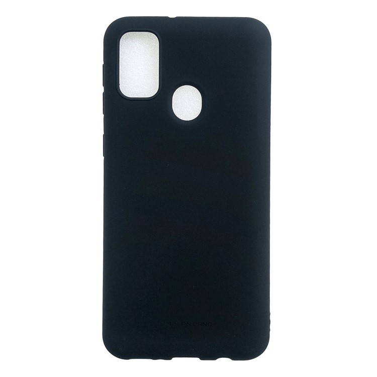MOLAN CANO Series Rubberized TPU Cell Phone Case for Samsung Galaxy M30s/M21 - Black-1