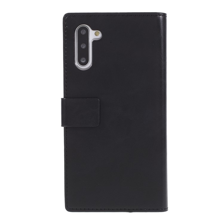 MOLANCANO Zipper Pocket Wallet Flip Leather Cell Phone Case for Samsung Galaxy Note 10/Note 10 5G - Black-3