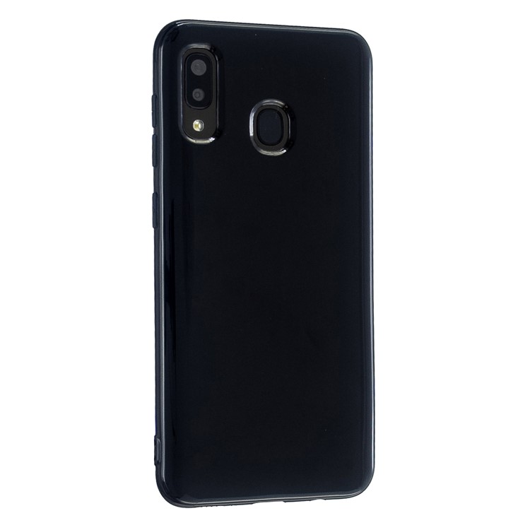 For Samsung Galaxy A40 Cover 2mm Thickened Soft TPU Phone Case - Black-1