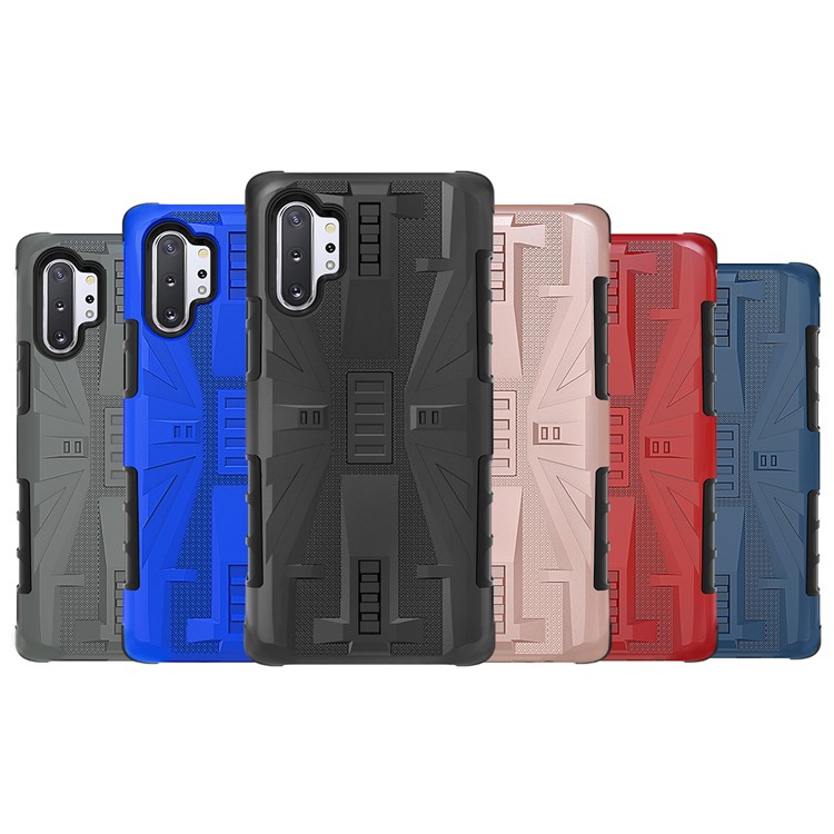 Shockproof Plastic + TPU Phone Cover Case for Samsung Galaxy Note 10 Plus / Note 10 Plus 5G - Black-10