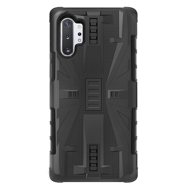 Shockproof Plastic + TPU Phone Cover Case for Samsung Galaxy Note 10 Plus / Note 10 Plus 5G - Black-3