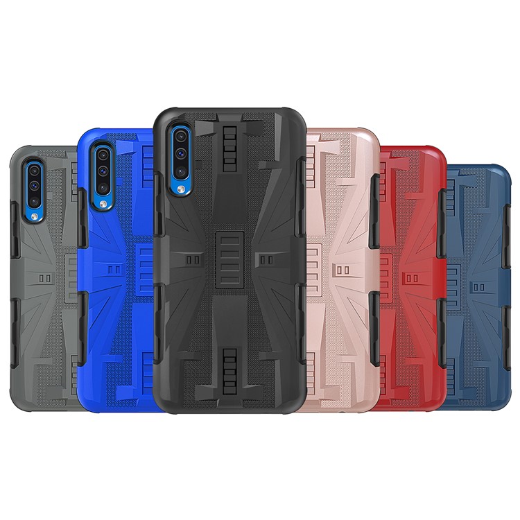 Shockproof Plastic + TPU Phone Cover Case for Samsung Galaxy A50 / A50s / A30s - Black-10