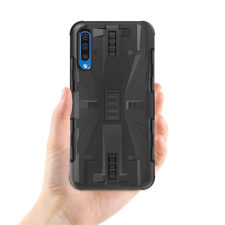 Shockproof Plastic + TPU Phone Cover Case for Samsung Galaxy A50 / A50s / A30s - Black-8