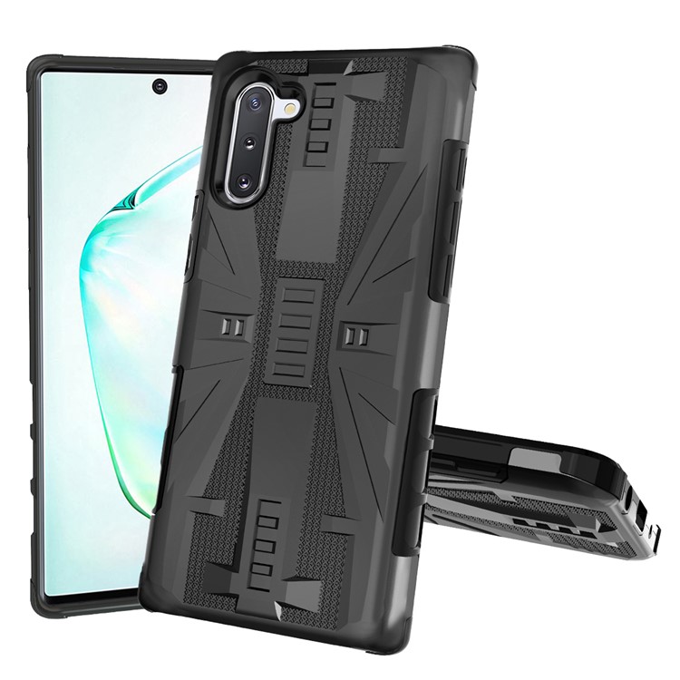 Shockproof Plastic + TPU Phone Cover Case for Samsung Galaxy Note 10 / Note 10 5G - Black-1