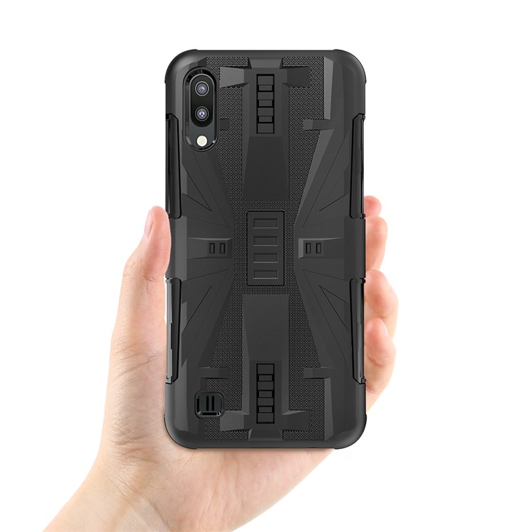 Shockproof Plastic + TPU Phone Cover Case for Samsung Galaxy M10 / A10 - Black-4