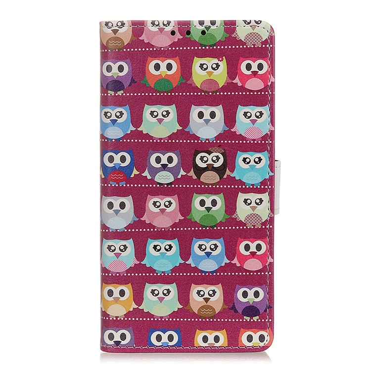 

Pattern Printing Leather Wallet Stand Case for Samsung Galaxy S11 - Multiple Owls, Galaxy S11