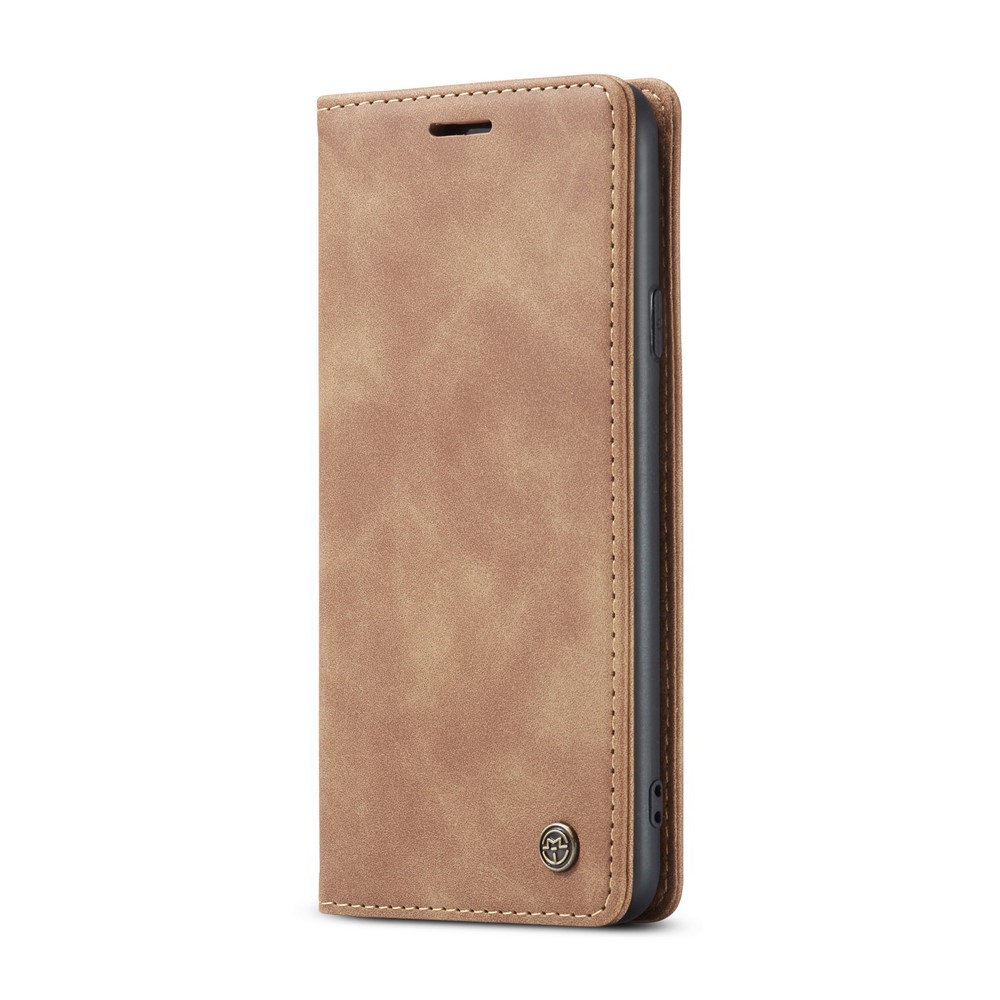 Caja De Cuero De Auto-absorción 013 CASEME Serie Con Soporte Para Samsung Galaxy A20S - Marrón-7