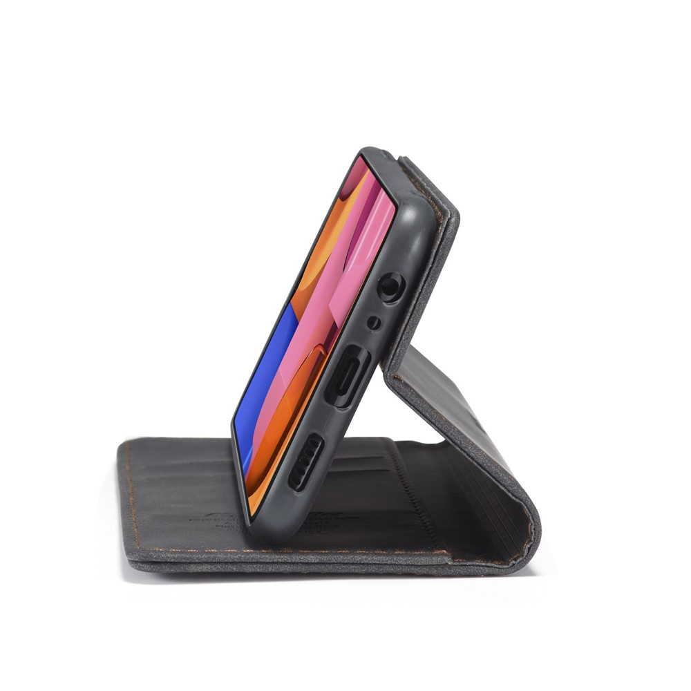 Caja De Cuero De Auto-absorción 013 CASEME Serie Con Soporte Para Samsung Galaxy A20S - Negro-11