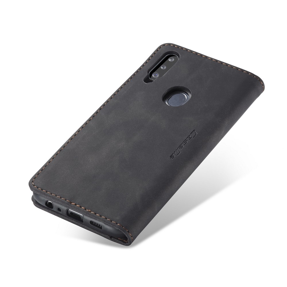 Caja De Cuero De Auto-absorción 013 CASEME Serie Con Soporte Para Samsung Galaxy A20S - Negro-13