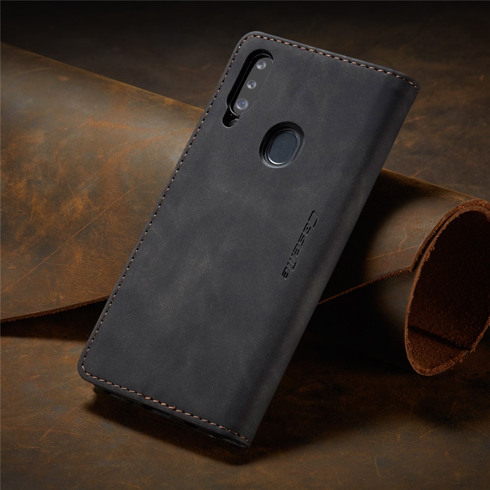 Caja De Cuero De Auto-absorción 013 CASEME Serie Con Soporte Para Samsung Galaxy A20S - Negro-17
