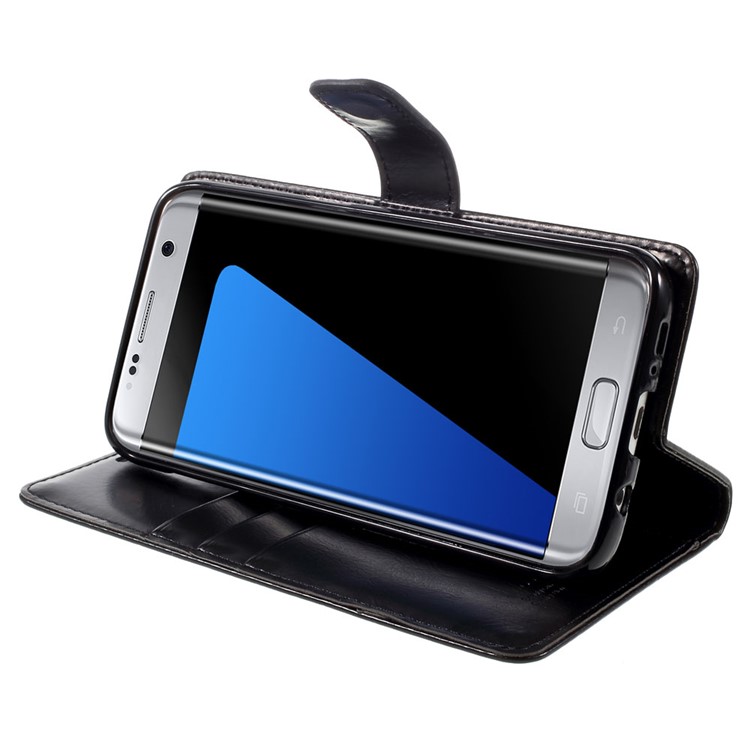 MERCURY GOOSPERY Blue Moon capa de couro para Samsung Galaxy S7 G935 borda - preto-6