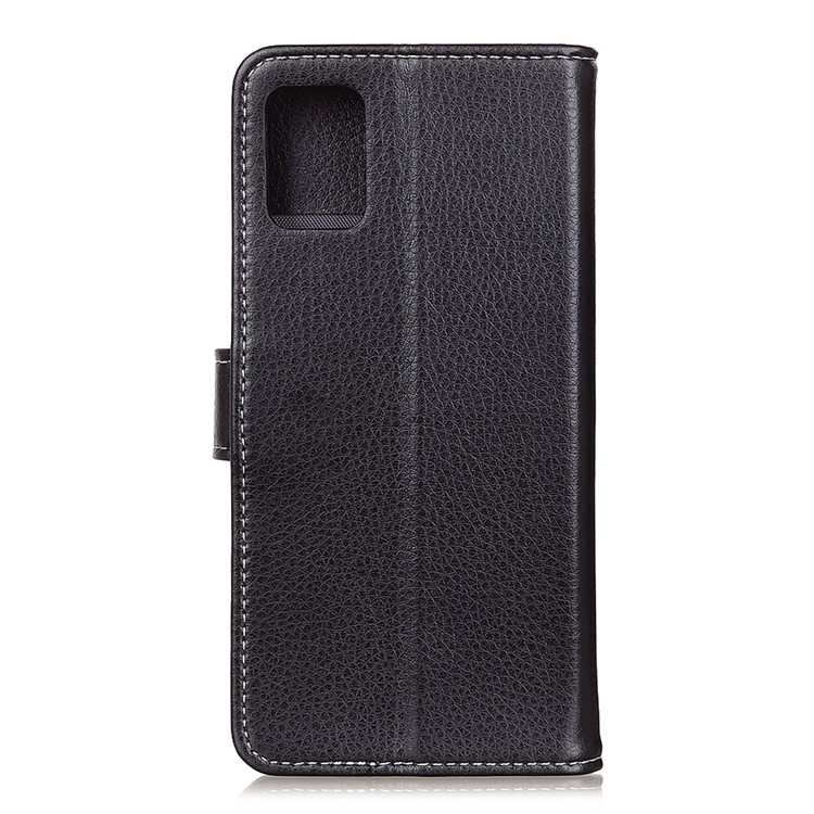 Litchi Grain Wallet Stand Leather Phone Shell for Samsung Galaxy S11 - Black-3