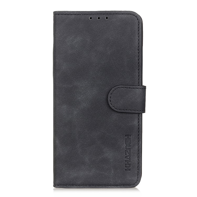 KHAZNEH Retro Leather Cell Case with Wallet for Samsung Galaxy S11 - Black-2