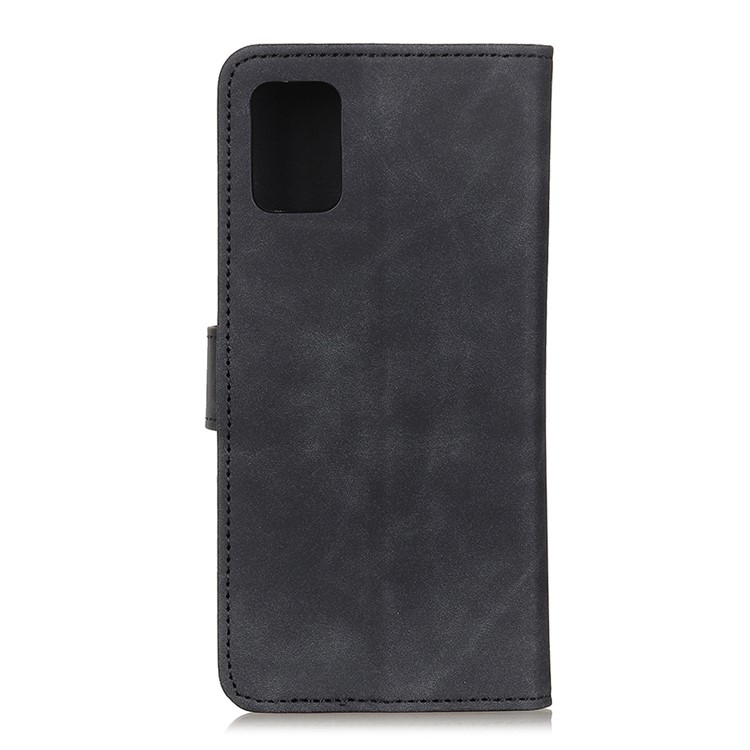 KHAZNEH Retro Leather Cell Case with Wallet for Samsung Galaxy S11 - Black-3