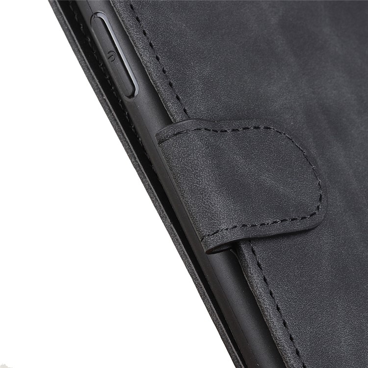 KHAZNEH Retro Leather Cell Case with Wallet for Samsung Galaxy S11 - Black-5