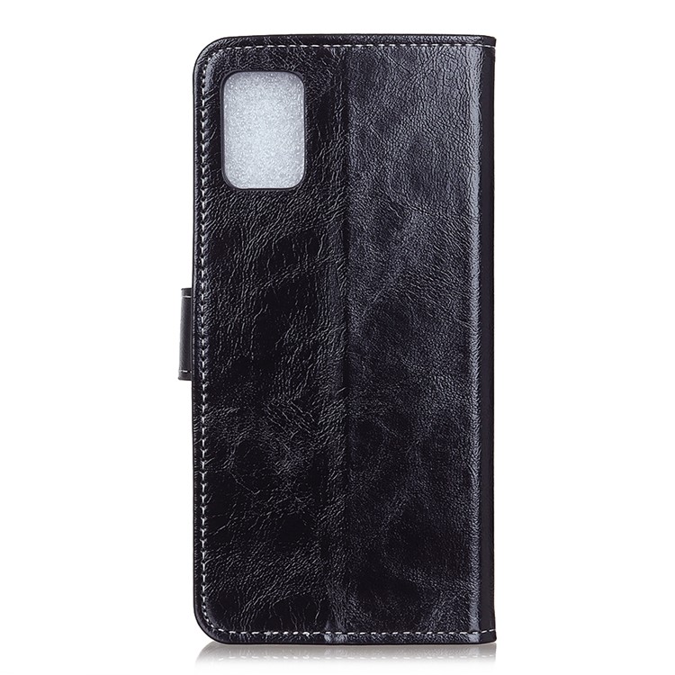 For Samsung Galaxy S11 Crazy Horse Vintage Leather Wallet Case Shell - Black-3