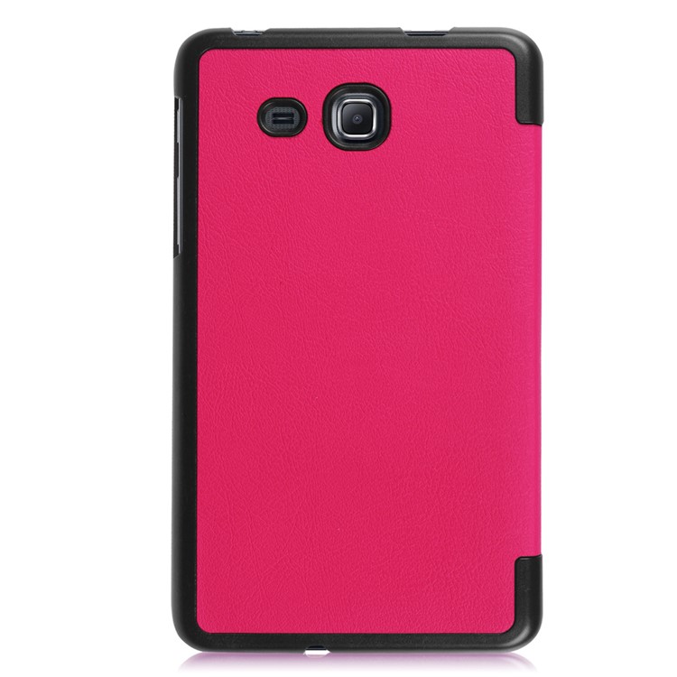 Tri-fold Leather Case Cover for Samsung Galaxy Tab A 7.0 T280 T285 - Rose-3