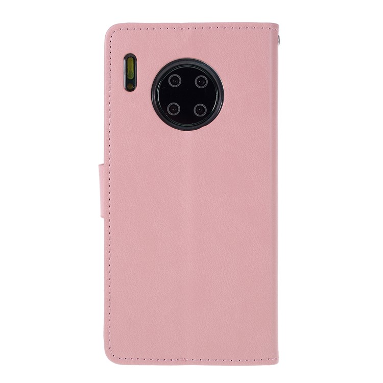 ROAR Square Leather Stand Cell Case for Huawei Mate 30 Pro - Pink-3