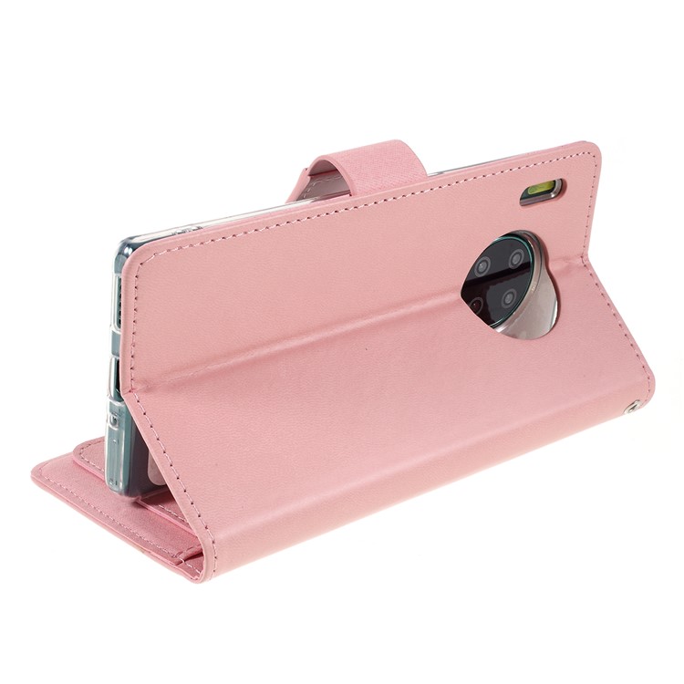ROAR Square Leather Stand Cell Case for Huawei Mate 30 Pro - Pink-5