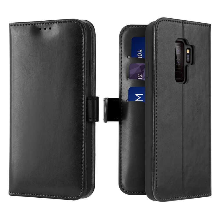 DUX DUCIS KADO Series Leather Cell Mobile Cover for Samsung Galaxy S9+ - Black