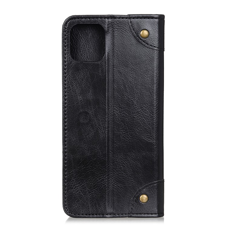 Crazy Horse Auto-absorbed PU Leather Shell for Samsung Galaxy A71 - Black-3