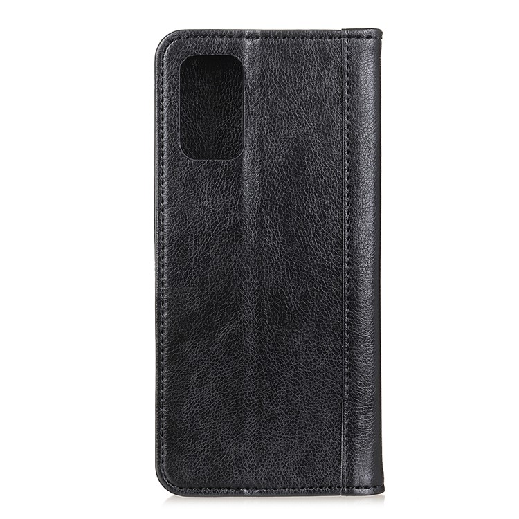 Auto-absorbed Litchi Texture Split Leather Shell for Samsung Galaxy A71 - Black-7