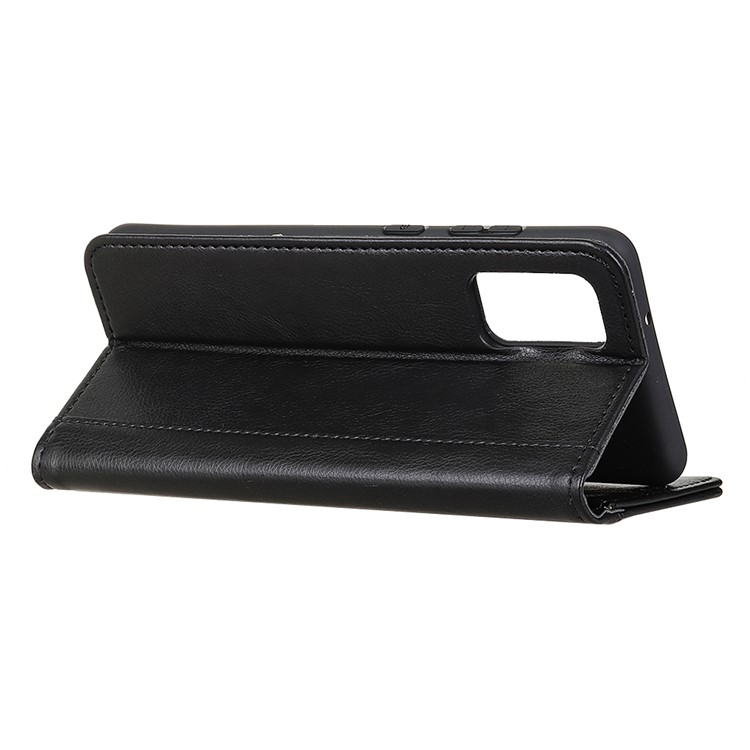 Auto-absorbed Litchi Texture Split Leather Shell for Samsung Galaxy A71 - Black-8