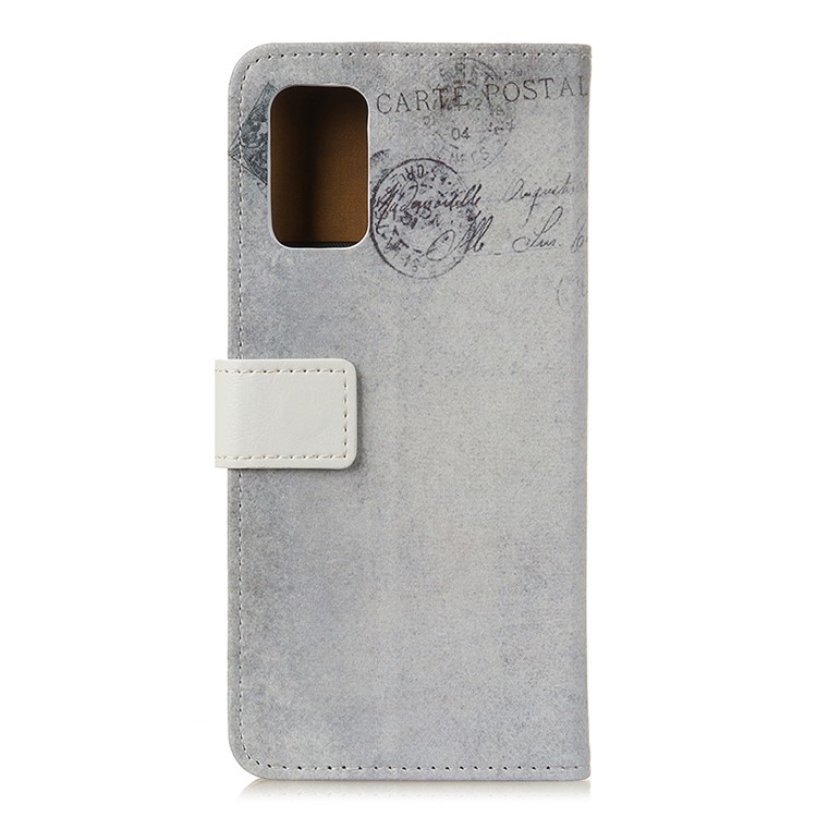 Printing Skin PU Leather Shell for Samsung Galaxy A71 - Cat Holding Heart-2