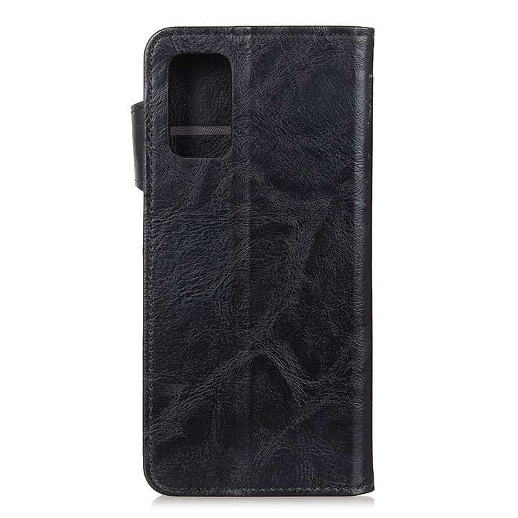 S-Shaped Crazy Horse PU Leather Stand Protective Case for Samsung Galaxy S20 Plus - Black-10