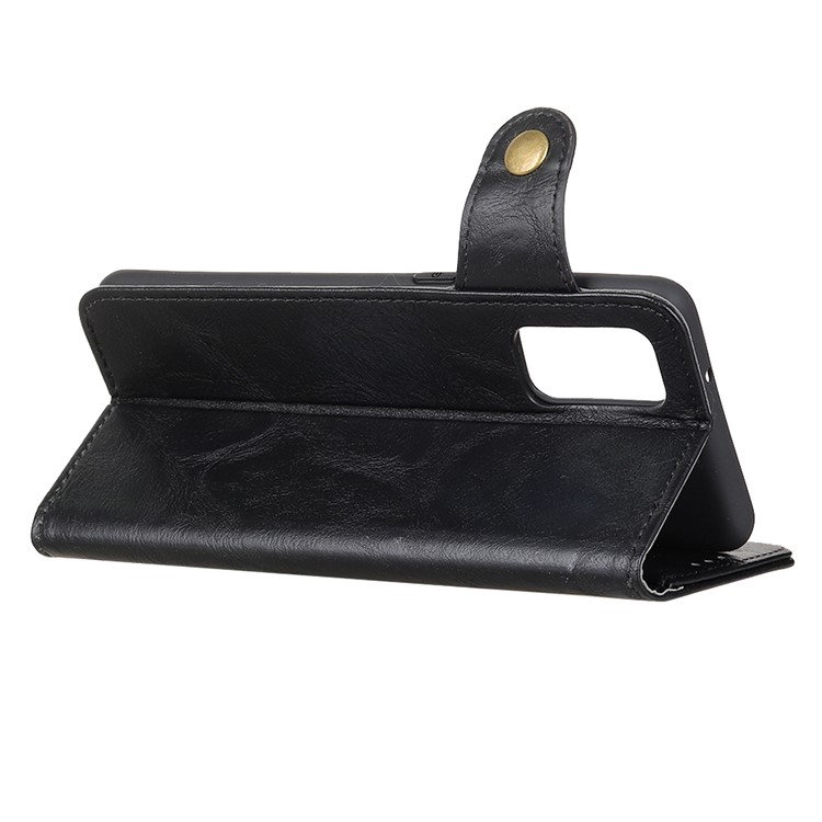 S-Shaped Crazy Horse PU Leather Stand Protective Case for Samsung Galaxy S20 Plus - Black-11