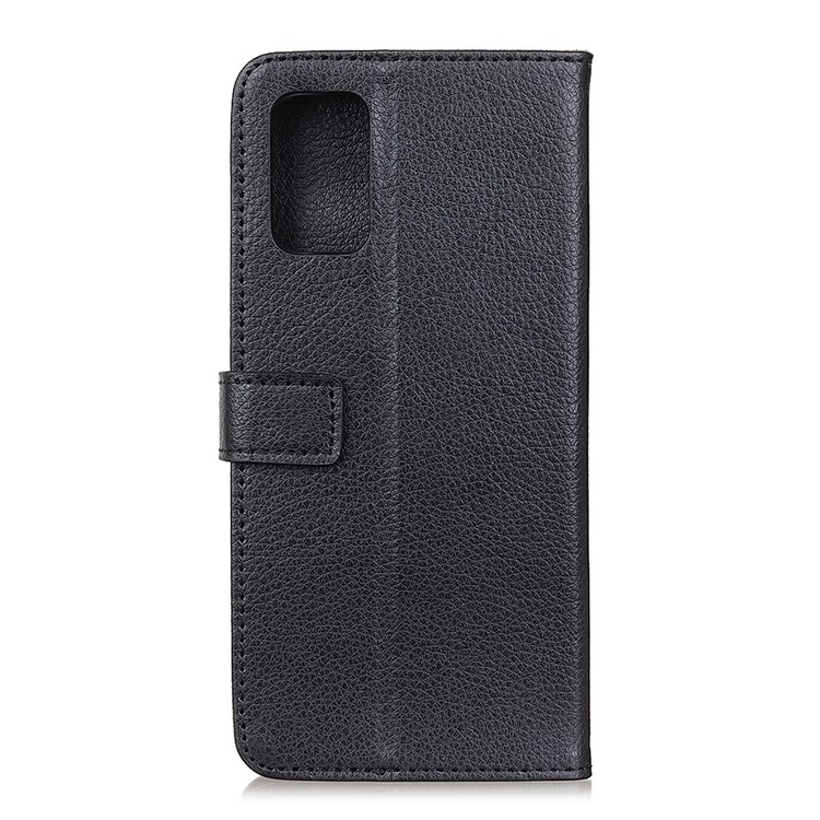 Shell Couro Lichia Pele Aleta Para Samsung Galaxy S11 6,7 Polegadas - Preto-10