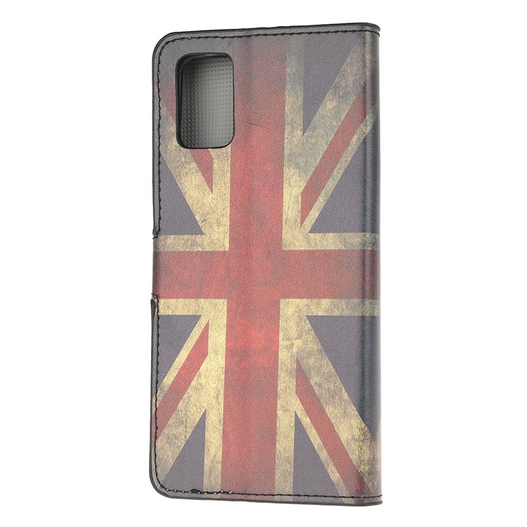 Pattern Printing Wallet Stand Leather Case for Samsung Galaxy A71 - Retro UK Flag-3