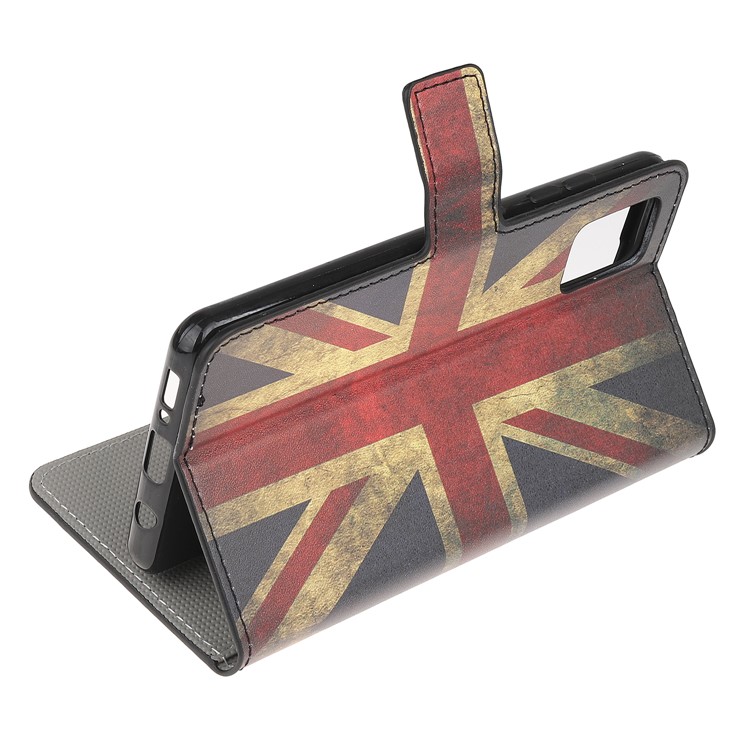 Pattern Printing Wallet Stand Leather Case for Samsung Galaxy A71 - Retro UK Flag-4